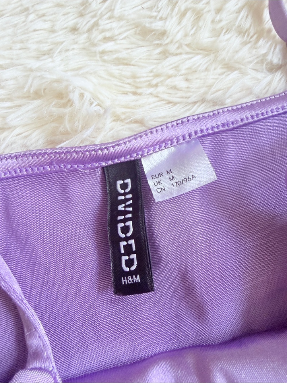 H&M Lilac Satin Crop Cami - Picture 2 of 7